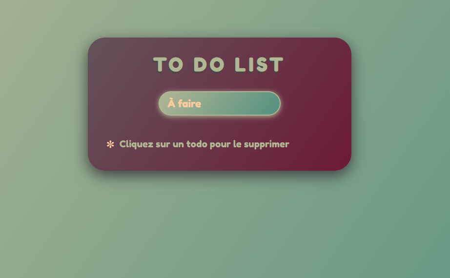 to do list